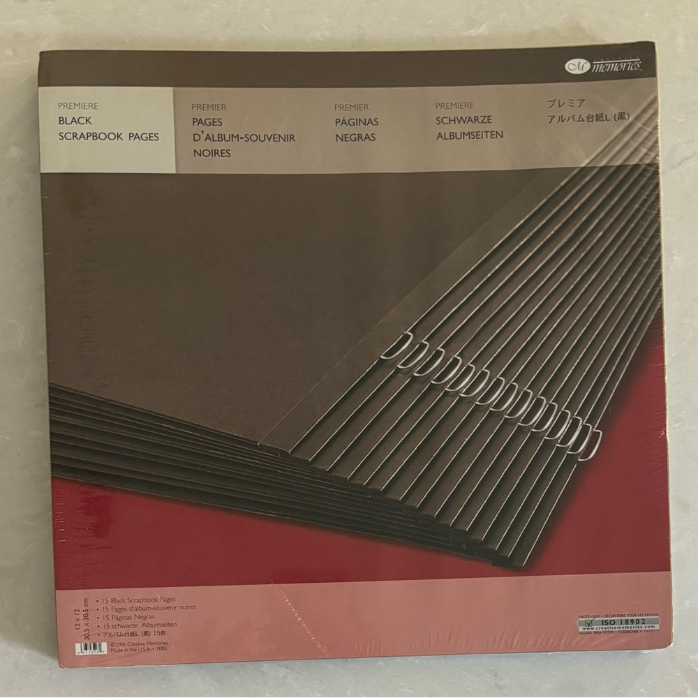 Creative Memories Premier Black Scrapbook Pages